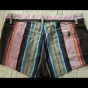 Joe's Jeans Multicolor Striped Jean Shorts